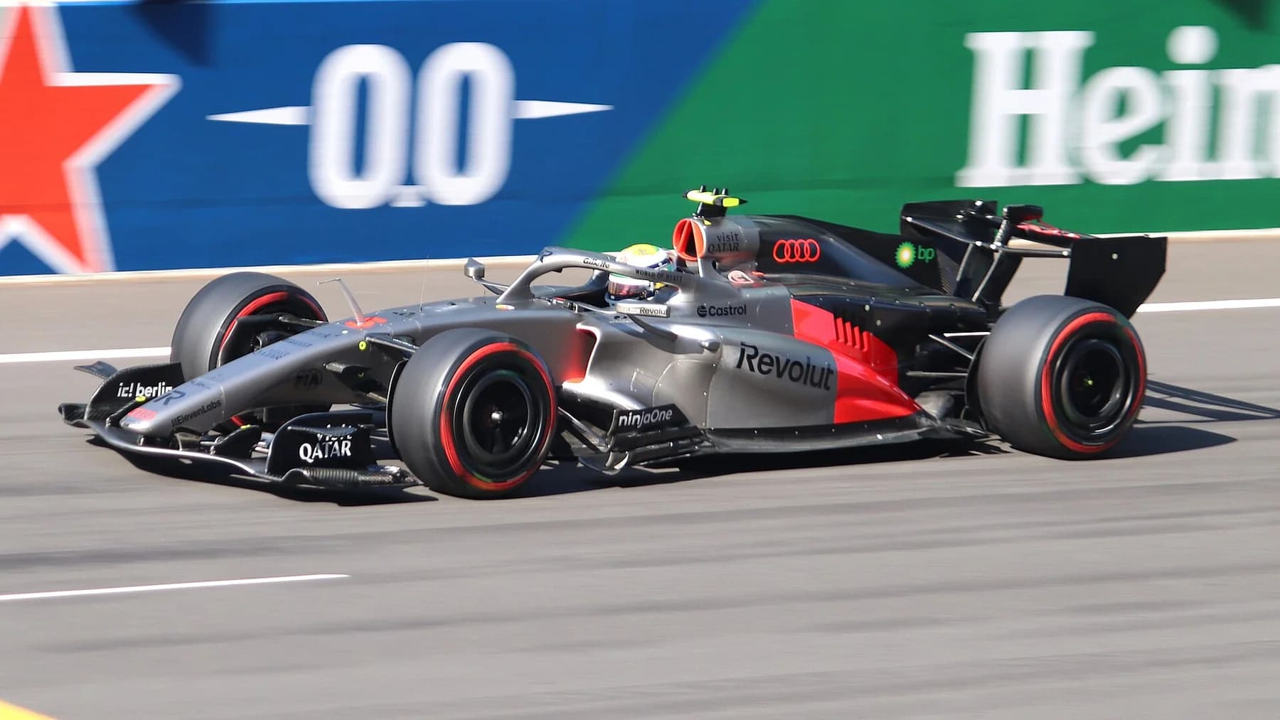 Bortoleto in Shanghai qualifying. Photographed during the 2026 Chinese Grand Prix weekend.