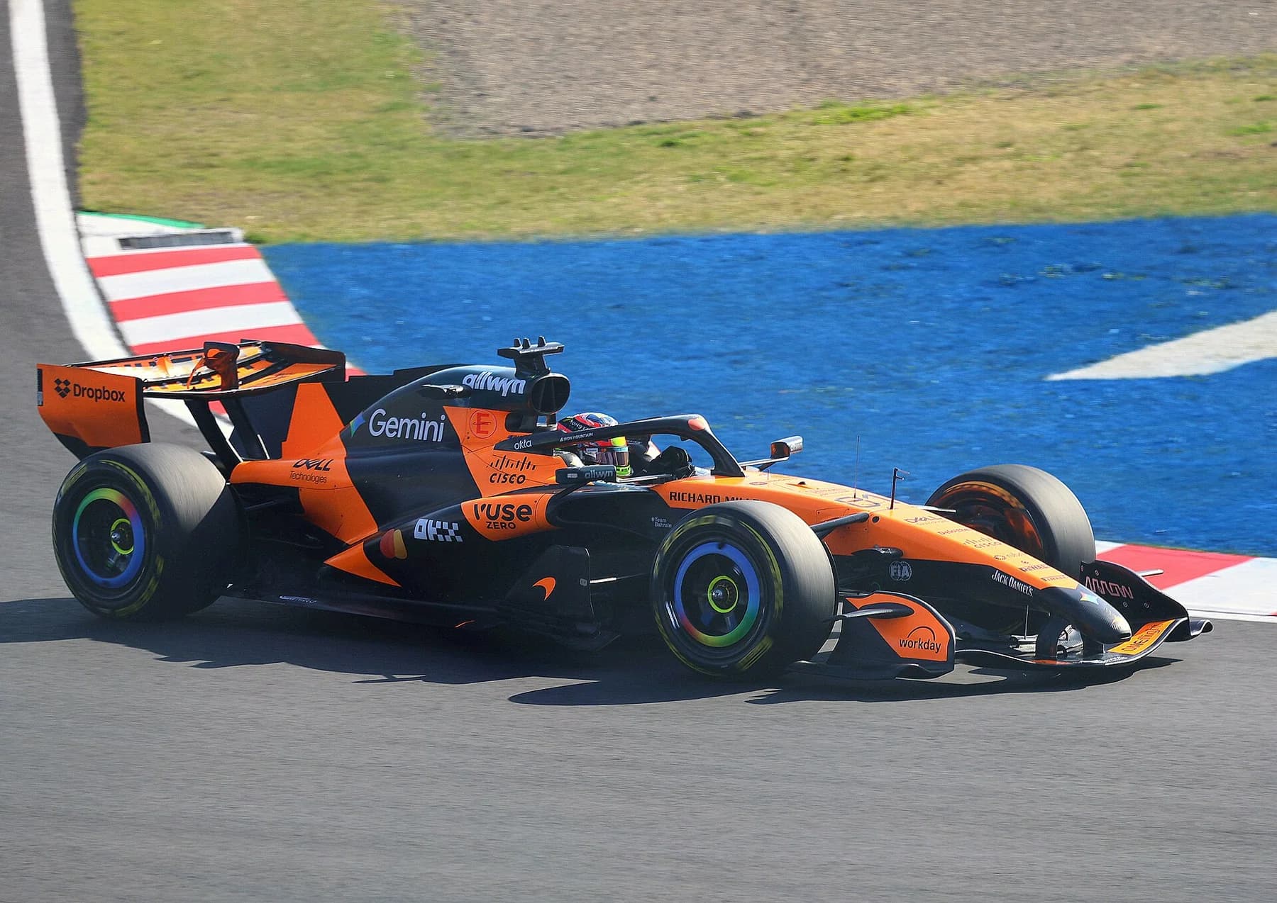 Piastri at the Hairpin. Photographed during the 2026 Japanese Grand Prix weekend.