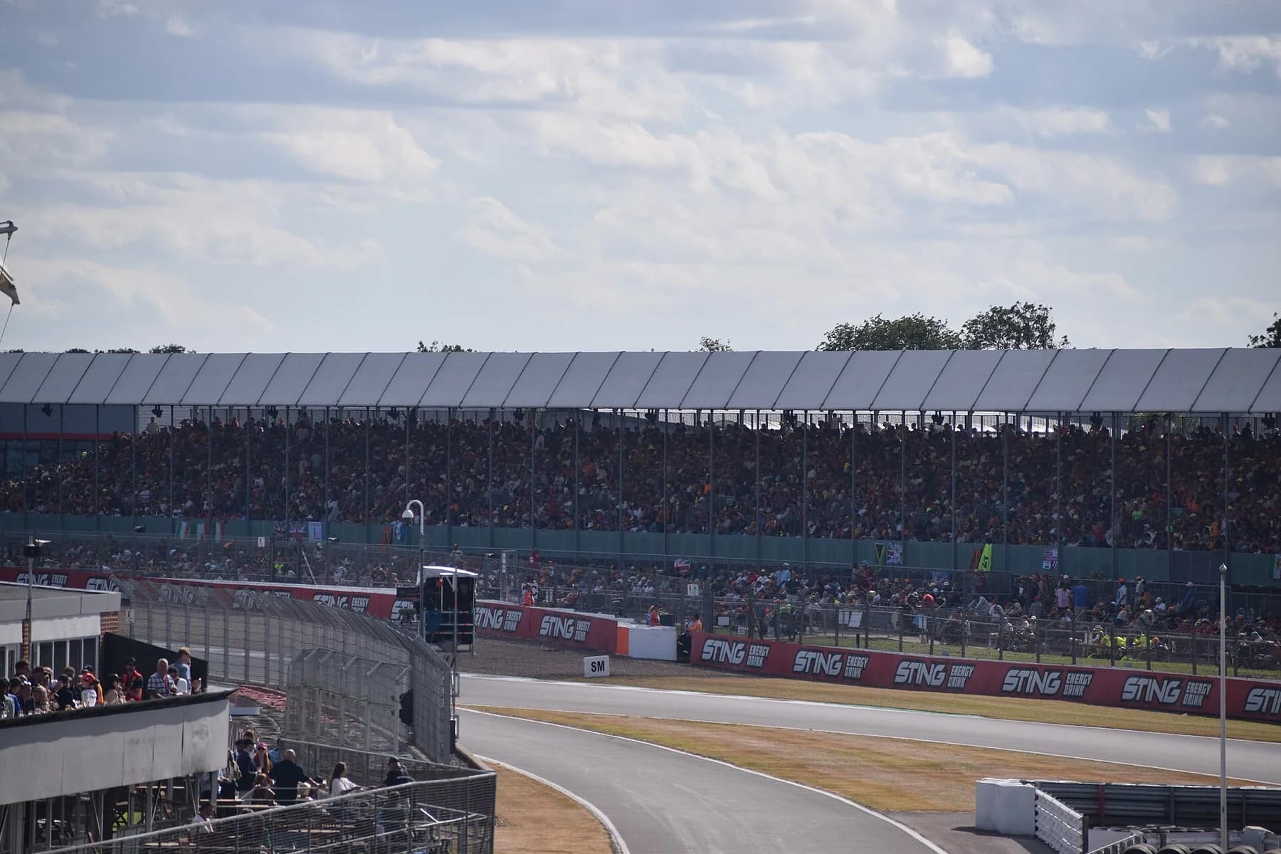 The crowd at Woodcote. Photographed during the 2026 British Grand Prix weekend.