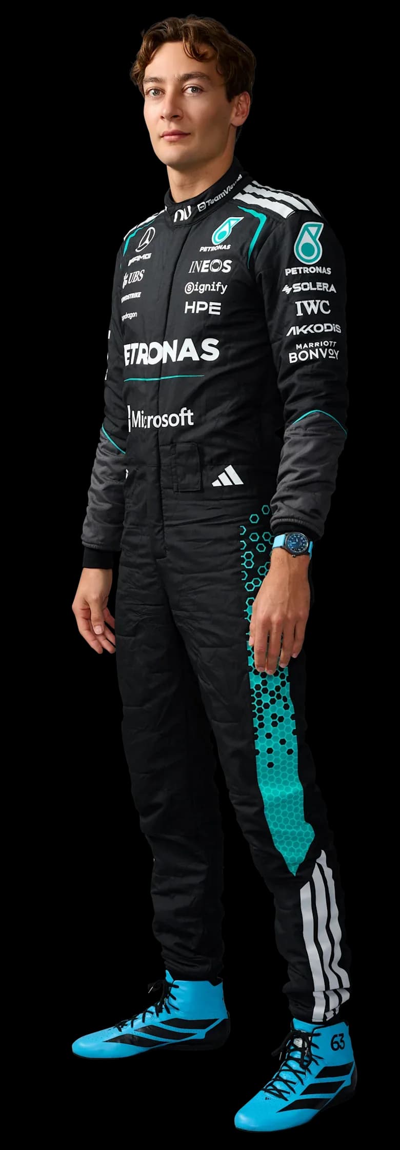 George Russell 2026 official Formula One portrait
