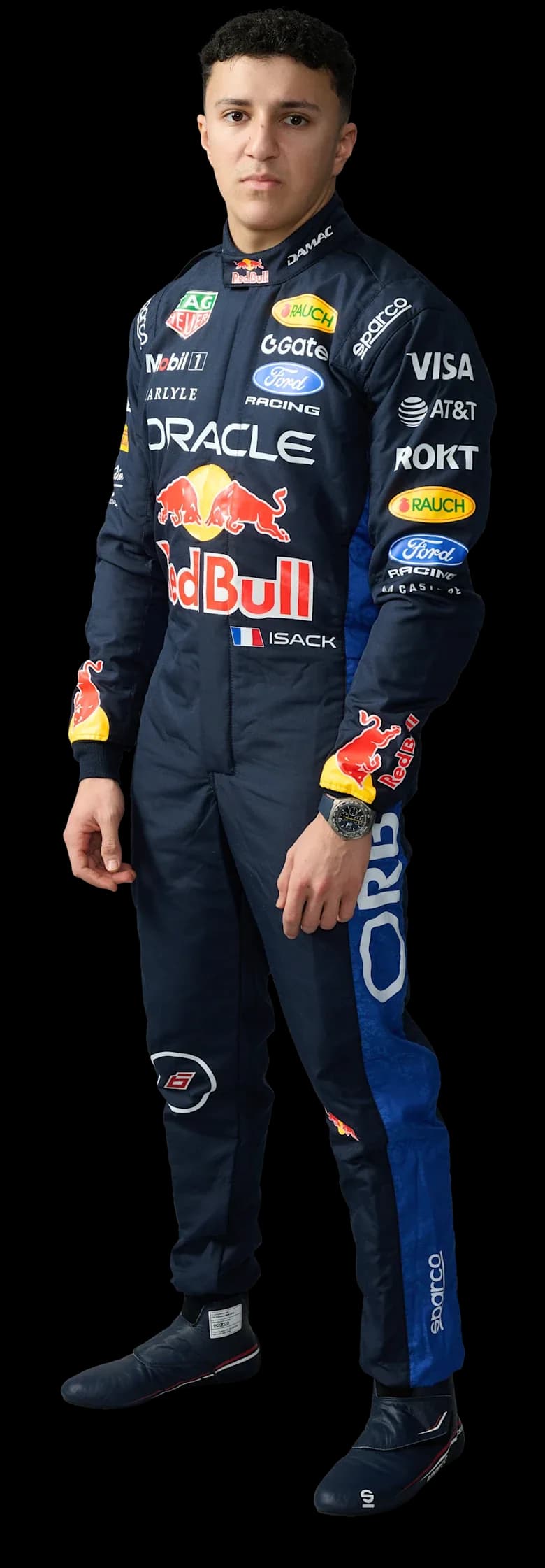 Isack Hadjar 2026 official Formula One portrait