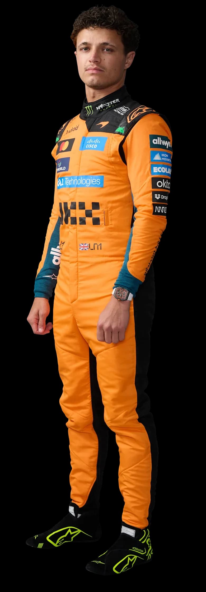 Lando Norris 2026 official Formula One portrait