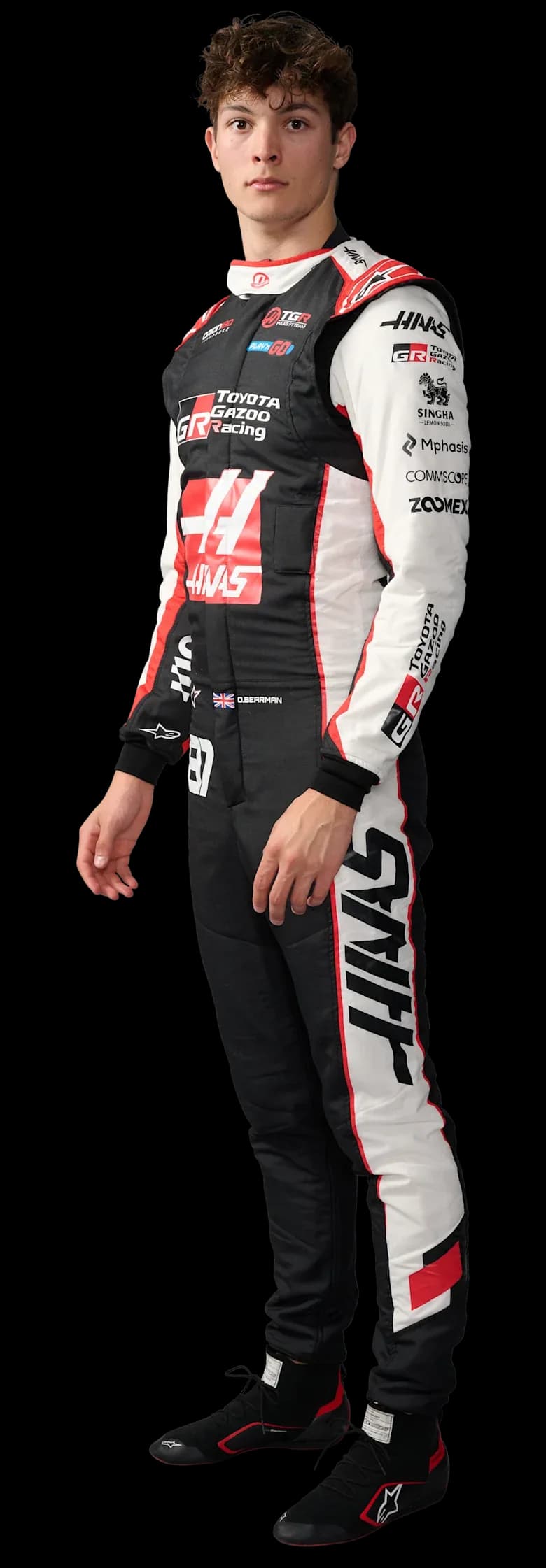 Oliver Bearman 2026 official Formula One portrait