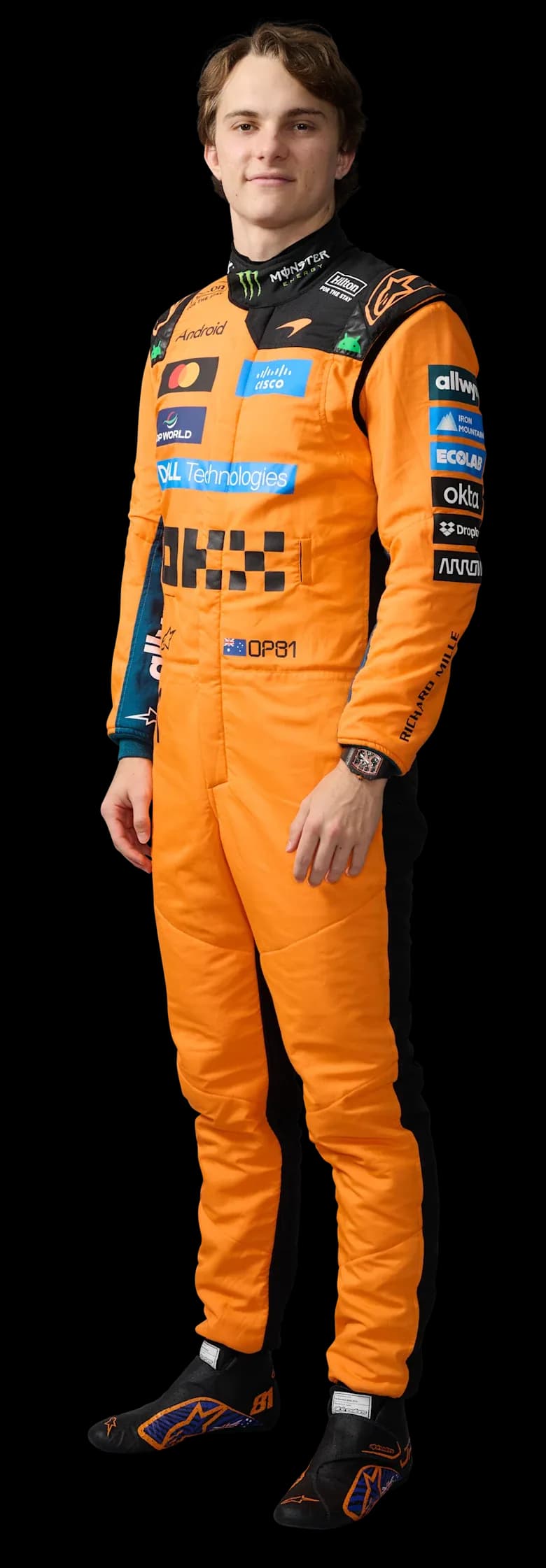 Oscar Piastri 2026 official Formula One portrait