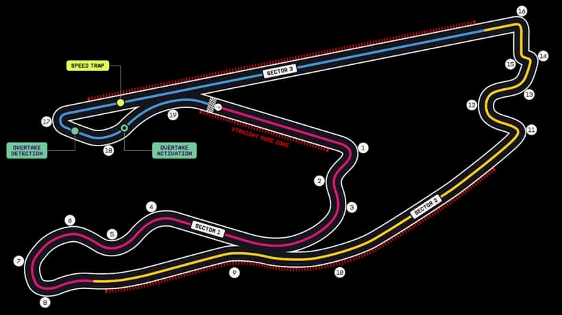 Miami International Autodrome circuit outline