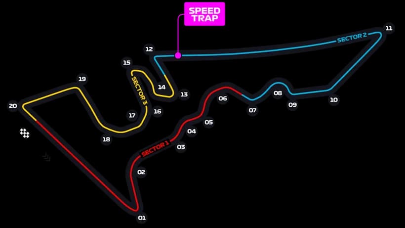 Circuit of The Americas circuit outline